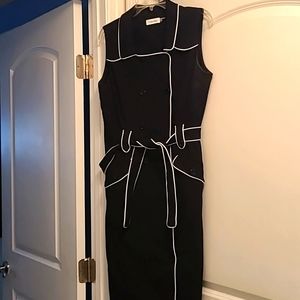 Calvin Klein double-breasted women's career dress.